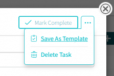 Tasks > Create a Task Template from an existing Task
